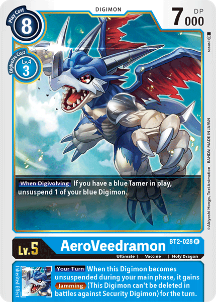 BT2-028 AeroVeedramon Rare