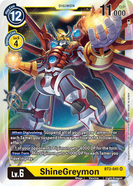 BT2-041 ShineGreymon Super Rare