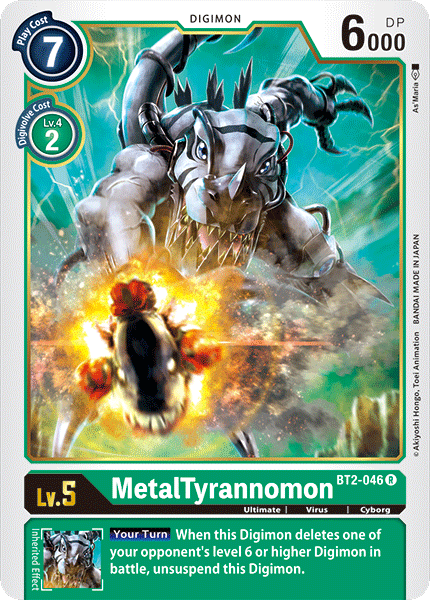 BT2-046 MetalTyrannomon Rare