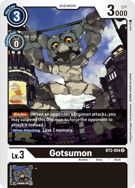 BT2-054 Gotsumon Uncommon