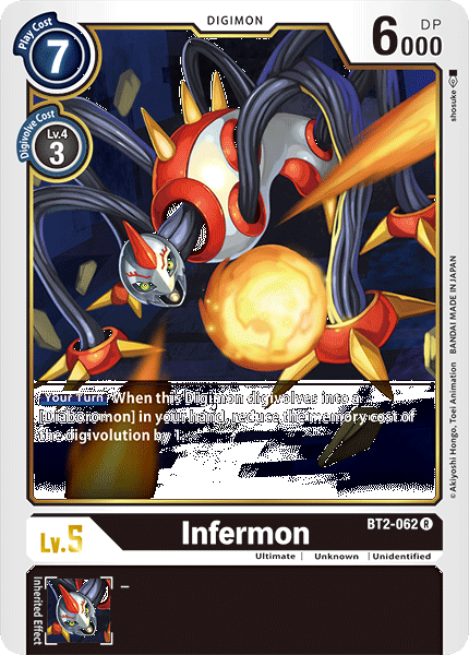 BT2-062 Infermon Rare