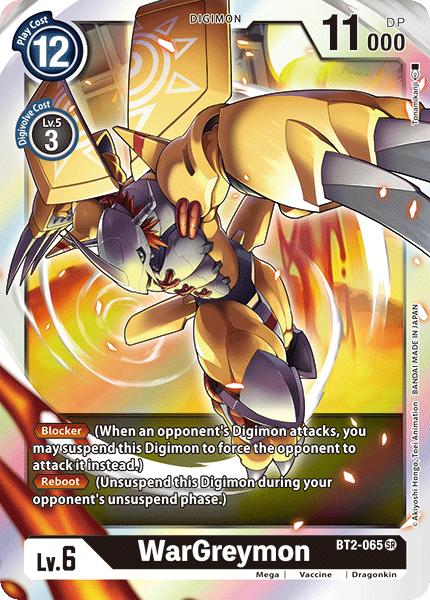 BT2-065 WarGreymon Super Rare