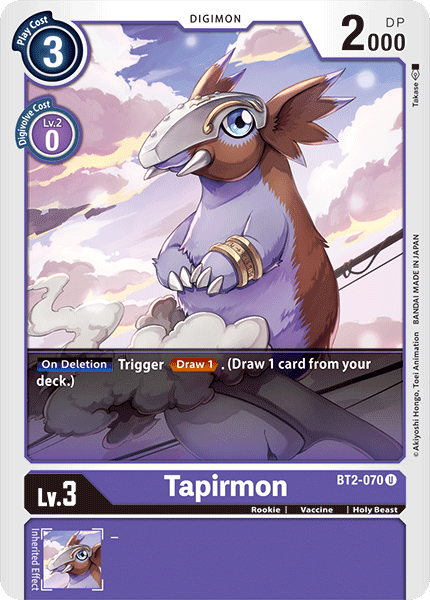 BT2-070 Tapirmon Uncommon