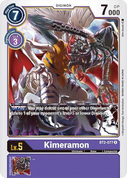 BT2-077 Kimeramon Rare