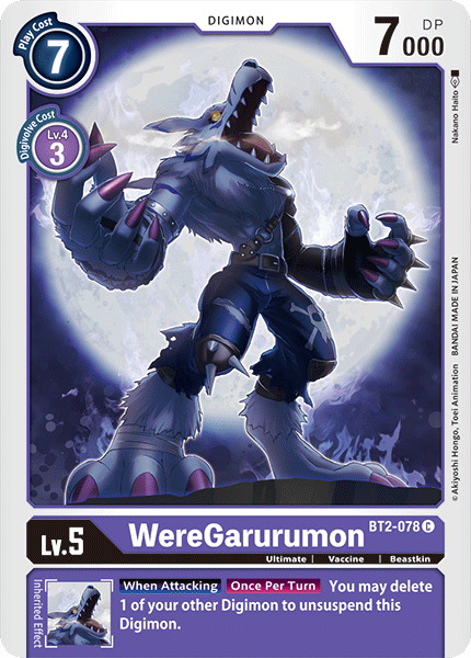 BT2-078 WereGarurumon Common