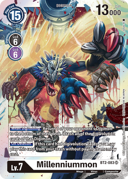 BT2-083 Millenniummon Super Rare