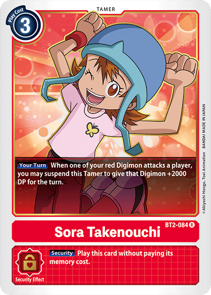 BT2-084 Sora Takenouchi Rare