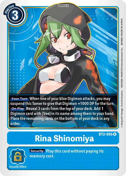 BT2-086 Rina Shinomiya Rare