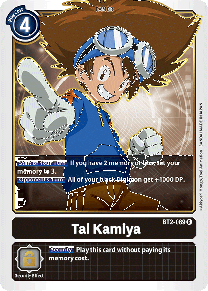 BT2-089 Tai Kamiya Rare