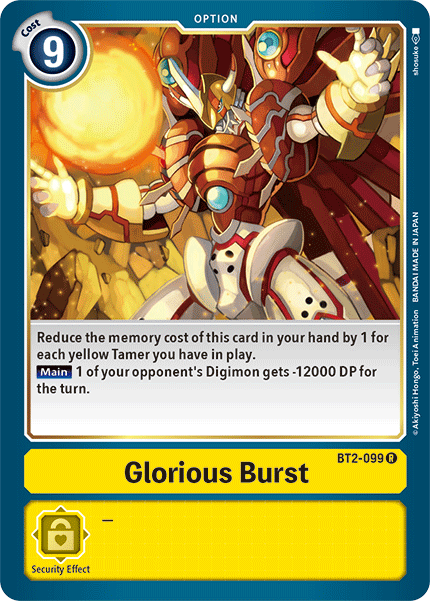 BT2-099 Glorious Burst Rare