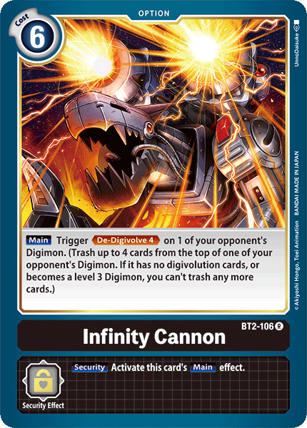 BT2-106 Infinity Cannon Rare