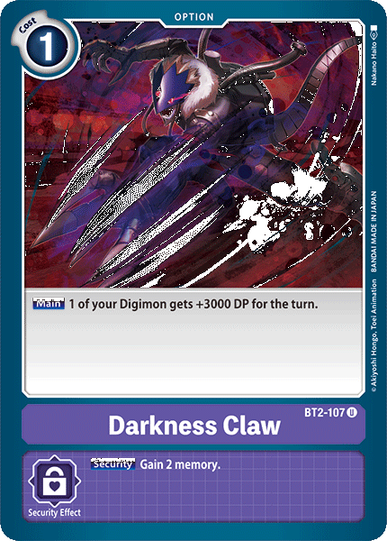 BT2-107 Darkness Claw Uncommon