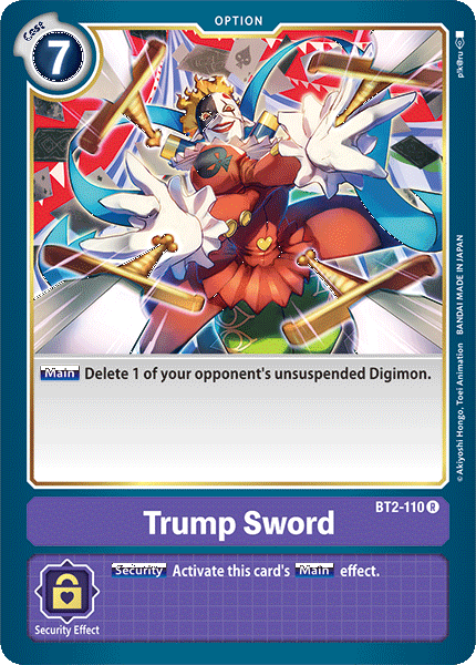 BT2-110 Trump Sword Rare