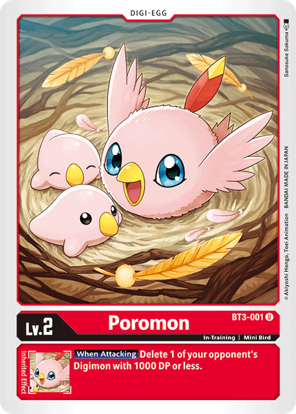 BT3-001 Poromon Uncommon