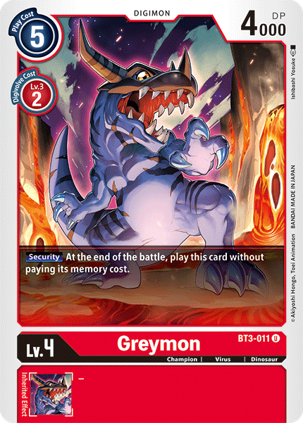 BT3-011 Greymon Uncommon