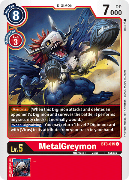 BT3-015 MetalGreymon Rare