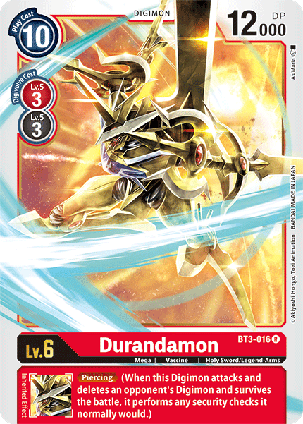 BT3-016 Durandamon Rare