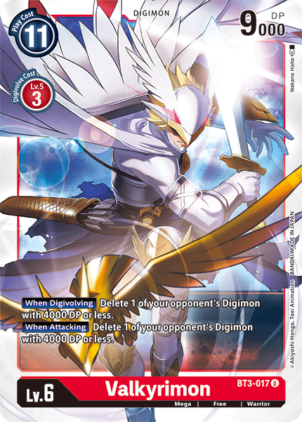 BT3-017 Valkyrimon Uncommon