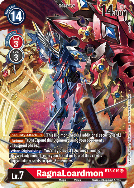 BT3-019 RagnaLoardmon Super Rare