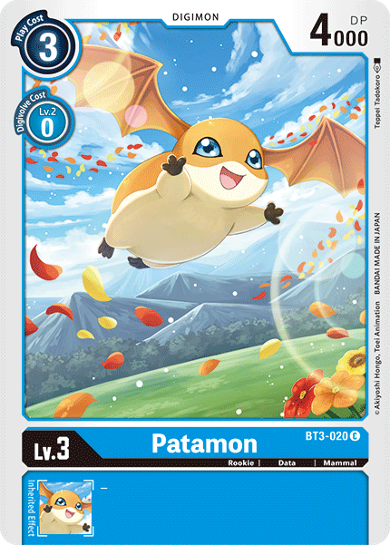 BT3-020 Patamon Common