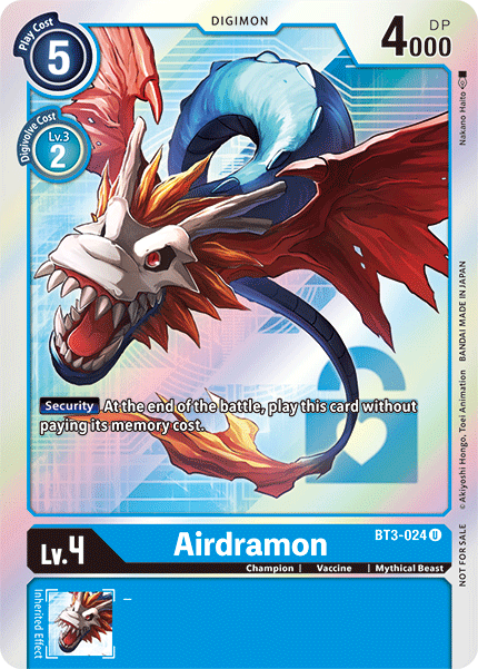 BT3-024 Airdramon Alt Art Uncommon