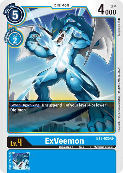 BT3-025 ExVeemon Rare