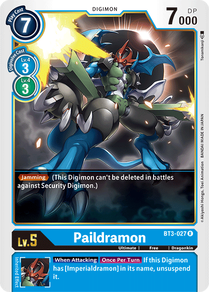 BT3-027 Paildramon Rare