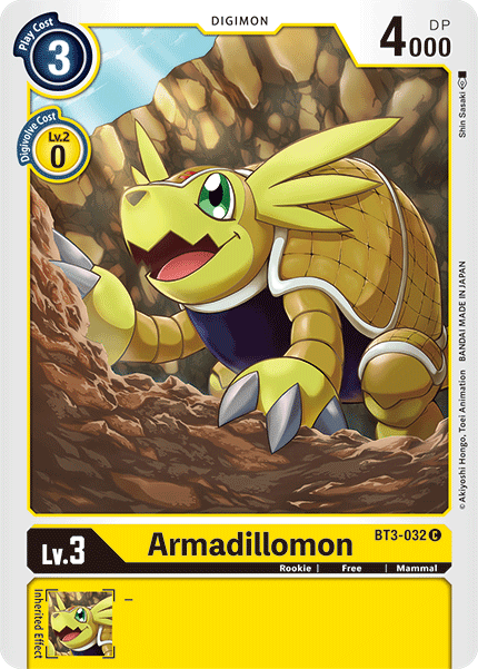 BT3-032 Armadillomon Common