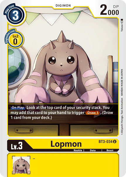 BT3-034 Lopmon Uncommon