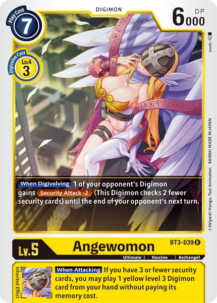 BT3-039 Angewomon Rare