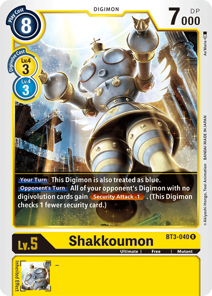 BT3-040 Shakkoumon Rare