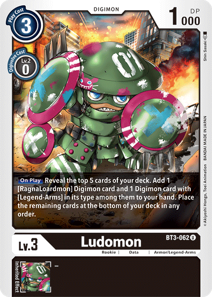 BT3-062 Ludomon Uncommon