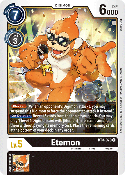 BT3-070 Etemon Rare