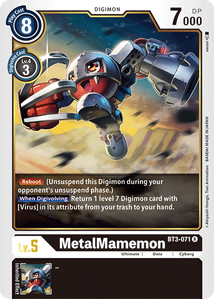 BT3-071 MetalMamemon Rare