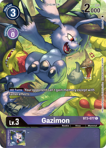 (BT11) BT3-077 Gazimon Alternate Art