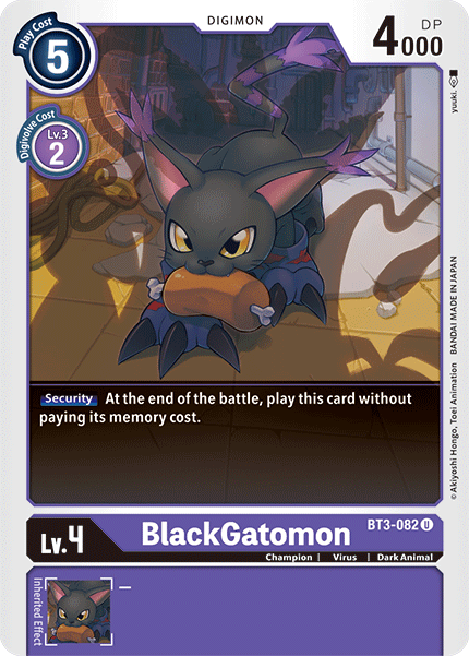 BT3-082 BlackGatomon Uncommon