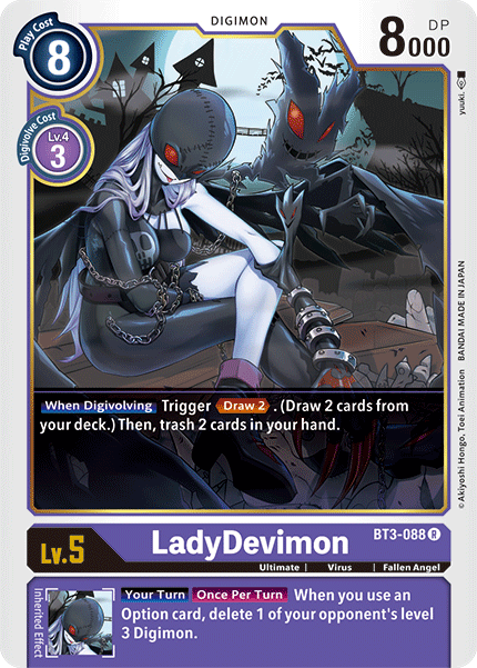 BT3-088 LadyDevimon Rare