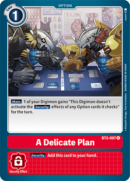 BT3-097 A Delicate Plan Uncommon RB01 Reprint