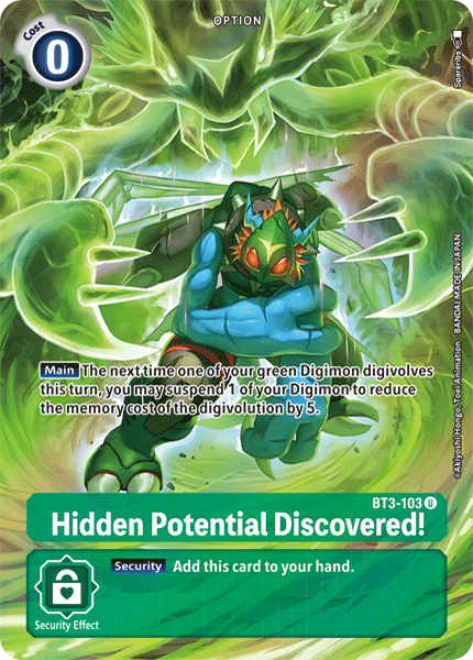 (BT11) BT3-103 Hidden Potential Discovered! Alternate Art