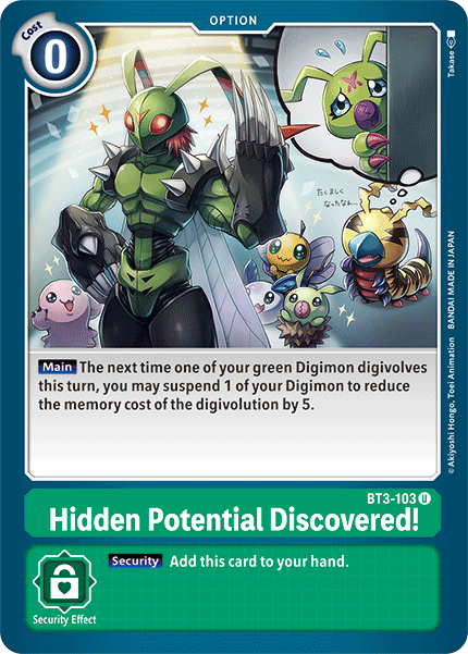 BT3-103 Hidden Potential Discovered! Uncommon