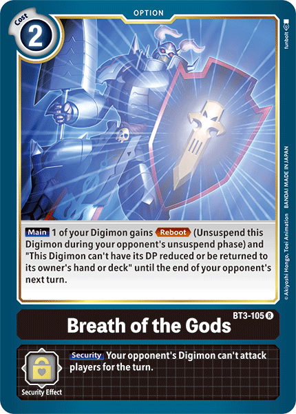 BT3-105 Breath of the Gods Rare