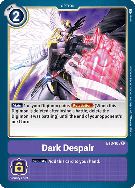 BT3-108 Dark Despair Rare