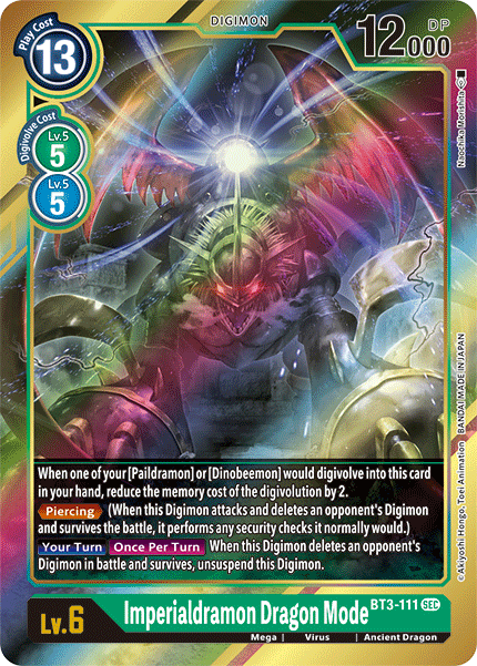 BT3-111 Imperialdramon Dragon Mode Alt Art Secret Rare