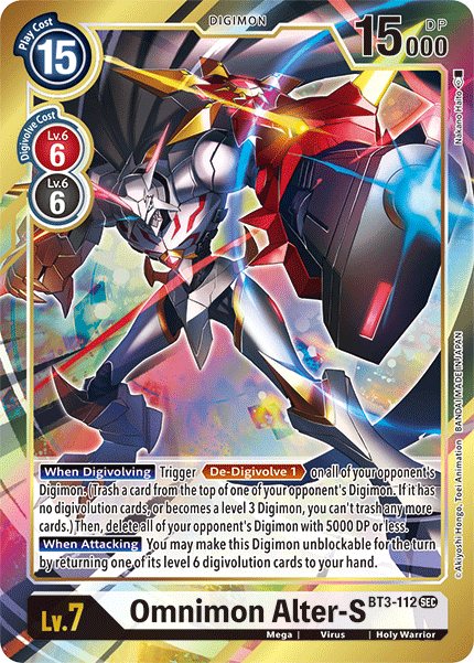 BT3-112 Omnimon Alter-S Alt Art Secret Rare