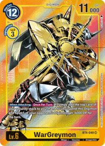 BT4-048 WarGreymon Alt Art Super Rare