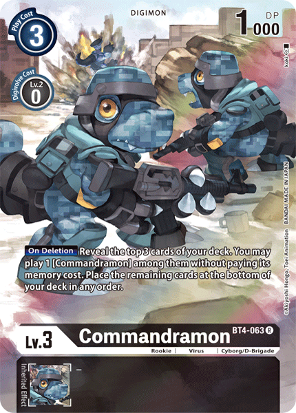 (BT11) BT4-063 Commandramon Alternate Art