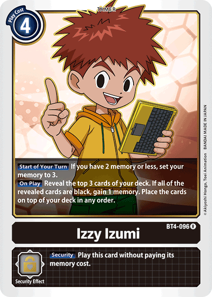 BT4-096 Izzy Izumi Rare RB01 Reprint