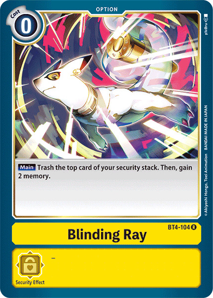 BT4-104 Blinding Ray Rare RB01 Reprint