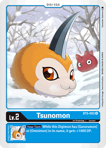 BT5-002 Tsunomon Uncommon