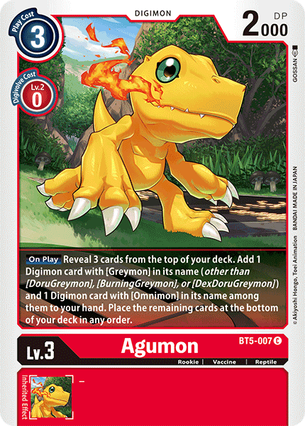 BT5-007 Agumon Common